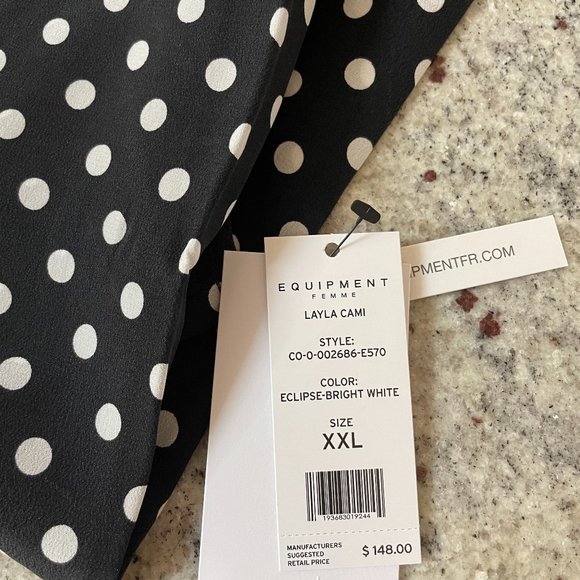 Pokatdot Layla Silk Cami from Equipment - Picture 9 of 10